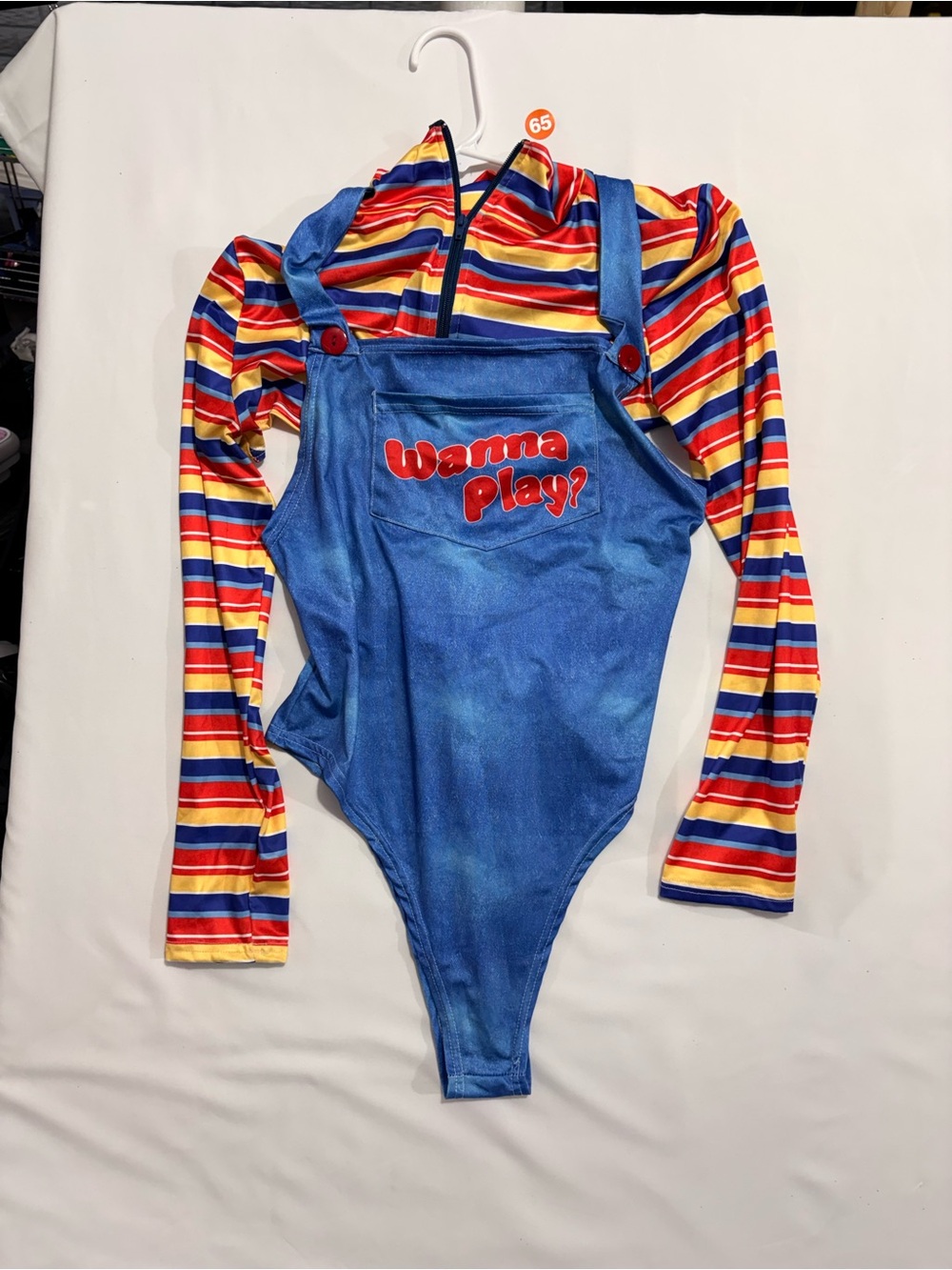 Adult 2XL Costume "Wanna Play?" Like Chucky